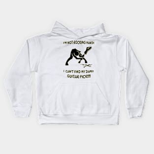 Can't find my guitar pick! Kids Hoodie